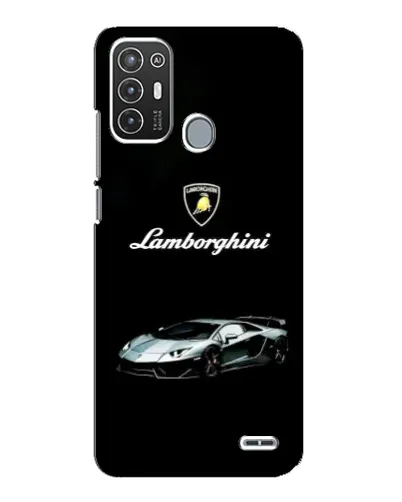 Чехол для ZTE Blade A72 с картинкой «Логотип Lamborghini классика»