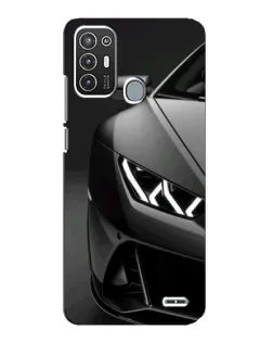 Чехол для ZTE Blade A72 с картинкой «Lamborghini фары детализация»