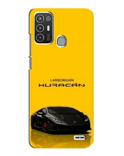 Чехол для ZTE Blade A72 с картинкой «Lamborghini Huracan черный»