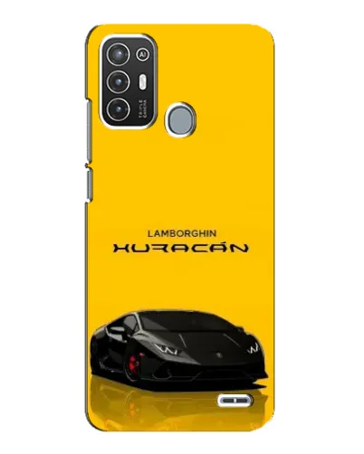 Чехол для ZTE Blade A72 с картинкой «Lamborghini Huracan черный»