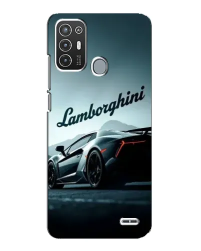 Чехол для ZTE Blade A72 с картинкой «Классическая надпись Lamborghini»