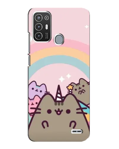 Чехол для ZTE Blade A72 с картинкой «Единорог Pusheen»