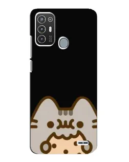 Чехол для ZTE Blade A72 с картинкой «Пушин на черном»