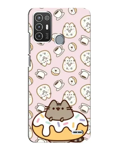 Чехол для ZTE Blade A72 с картинкой «Пушин на пончике»