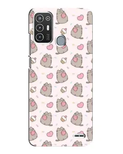 Чехол для ZTE Blade A72 с картинкой «Пушин и сладости»
