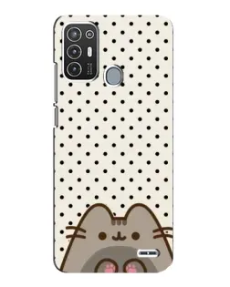 Чехол для ZTE Blade A72 с картинкой «Пушин в горошек»