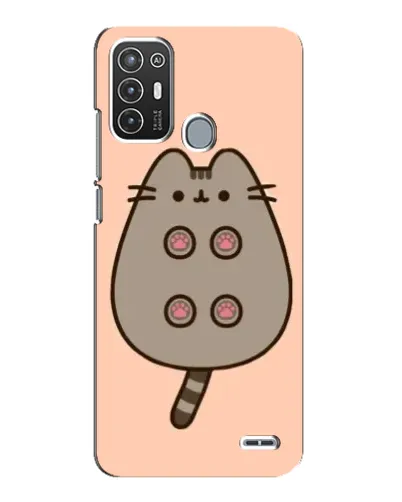 Чехол для ZTE Blade A72 с картинкой «Пушин пузиком кверху»