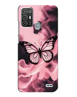 Чехол для ZTE Blade A72 с картинкой «Бабочка в дыму» Чехол для ZTE Blade A72 с картинкой «Бабочка в дыму»
