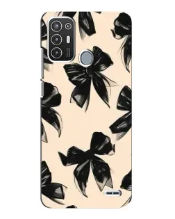 Чехол для ZTE Blade A72 с картинкой «Паттерн черные банты» Чехол для ZTE Blade A72 с картинкой «Паттерн черные банты»