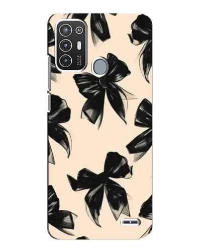 Чехол для ZTE Blade A72 с картинкой «Паттерн черные банты» Чехол для ZTE Blade A72 с картинкой «Паттерн черные банты»