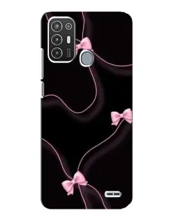 Чехол для ZTE Blade A72 с картинкой «Розовые ленты»