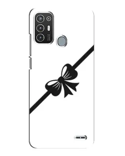 Чехол для ZTE Blade A72 с картинкой «Диагональный бант»
