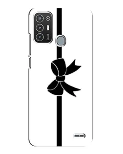 Чехол для ZTE Blade A72 с картинкой «Вертикальный бант»