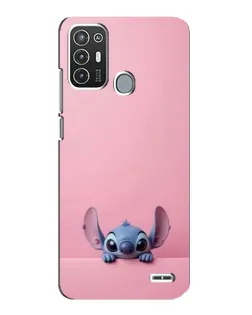 Чехол для ZTE Blade A72 с картинкой «Stitch выглядывает»