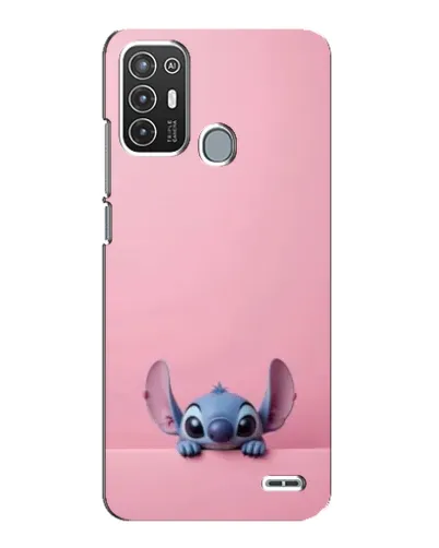Чехол для ZTE Blade A72 с картинкой «Stitch выглядывает»