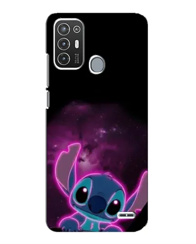 Чехол для ZTE Blade A72 с картинкой «Неоновый Stitch»
