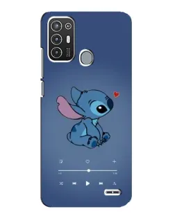 Чехол для ZTE Blade A72 с картинкой «Музыкальный Stitch»