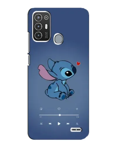 Чехол для ZTE Blade A72 с картинкой «Музыкальный Stitch»