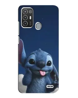 Чехол для ZTE Blade A72 с картинкой «Стич в облаках»