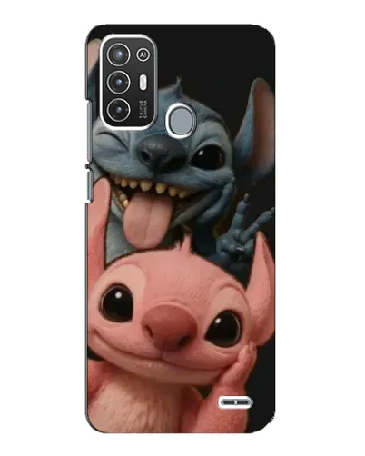 Чехол для ZTE Blade A72 с картинкой «Стич и Ангел»