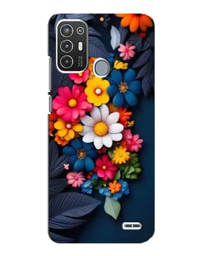 Чехол для ZTE Blade A72 с картинкой «Цветочная феерия»