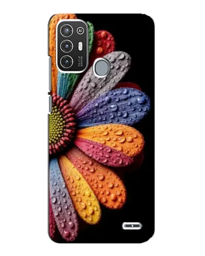 Чехол для ZTE Blade A72 с картинкой «Радужный цветок»