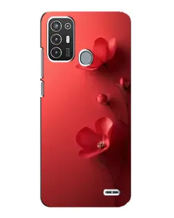 Чехол для ZTE Blade A72 с картинкой «Маковые соцветия»