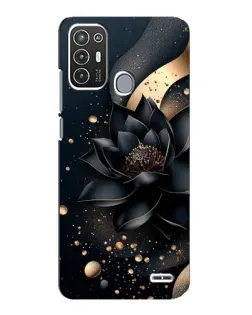 Чехол для ZTE Blade A72 с картинкой «Черный лотос»