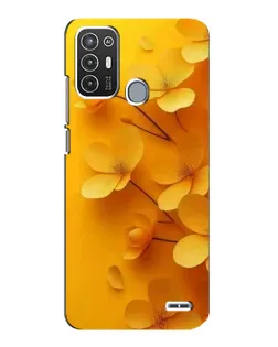Чехол для ZTE Blade A72 с картинкой «Золотые лепестки»