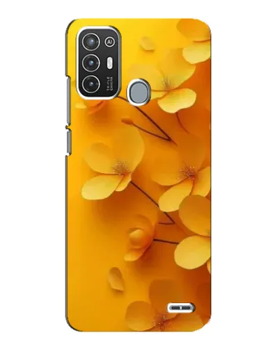 Чехол для ZTE Blade A72 с картинкой «Золотые лепестки»