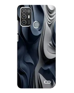 Чехол для ZTE Blade A72 с картинкой «Объемные синие складки» Чехол для ZTE Blade A72 с картинкой «Объемные синие складки»