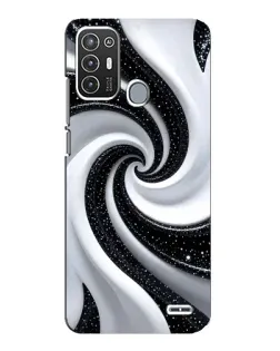 Чехол для ZTE Blade A72 с картинкой «Черно-белая спираль» Чехол для ZTE Blade A72 с картинкой «Черно-белая спираль»