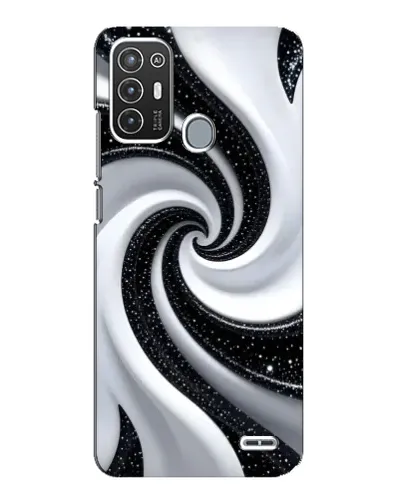 Чехол для ZTE Blade A72 с картинкой «Черно-белая спираль» Чехол для ZTE Blade A72 с картинкой «Черно-белая спираль»