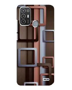 Чехол для ZTE Blade A72 с картинкой «Коричневые объемные квадраты» Чехол для ZTE Blade A72 с картинкой «Коричневые объемные квадраты»