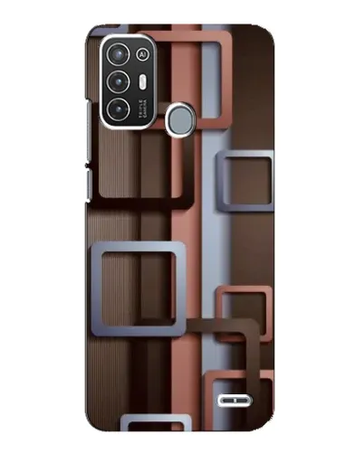 Чехол для ZTE Blade A72 с картинкой «Коричневые объемные квадраты» Чехол для ZTE Blade A72 с картинкой «Коричневые объемные квадраты»