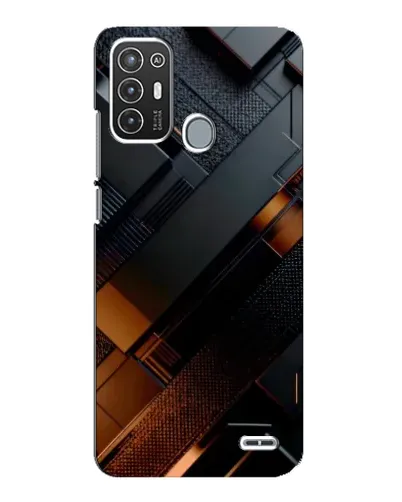 Чехол для ZTE Blade A72 с картинкой «Черные геометрические блоки» Чехол для ZTE Blade A72 с картинкой «Черные геометрические блоки»