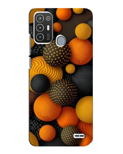 Чехол для ZTE Blade A72 с картинкой «Объемные оранжевые сферы» Чехол для ZTE Blade A72 с картинкой «Объемные оранжевые сферы»
