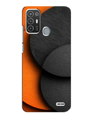 Чехол для ZTE Blade A72 с картинкой «Геометрия оранжевых кругов» Чехол для ZTE Blade A72 с картинкой «Геометрия оранжевых кругов»