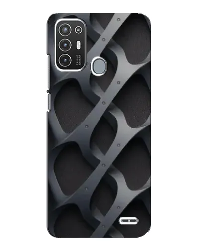 Чехол для ZTE Blade A72 с картинкой «Объемное серое плетение» Чехол для ZTE Blade A72 с картинкой «Объемное серое плетение»