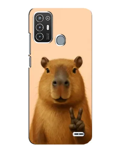 Чехол для ZTE Blade A72 с картинкой «Капибара виктория»