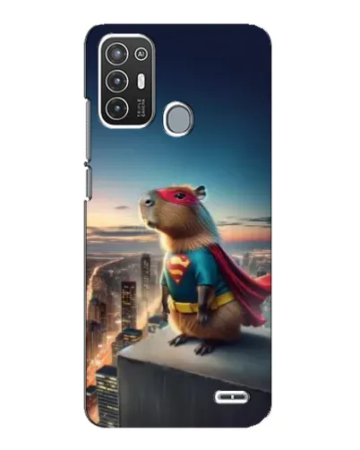 Чехол для ZTE Blade A72 с картинкой «Капи-мен супергерой»