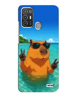 Чехол для ZTE Blade A72 с картинкой «Морская капибара» Чехол для ZTE Blade A72 с картинкой «Морская капибара»