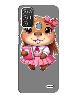 Чехол для ZTE Blade A72 с картинкой «Девочка капибара» Чехол для ZTE Blade A72 с картинкой «Девочка капибара»