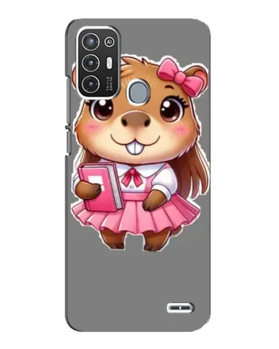 Чехол для ZTE Blade A72 с картинкой «Девочка капибара»