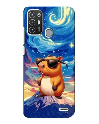 Чехол для ZTE Blade A72 с картинкой «Капибара Ван Гога»