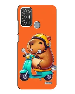 Чехол для ZTE Blade A72 с картинкой «Капибара на скутере» Чехол для ZTE Blade A72 с картинкой «Капибара на скутере»