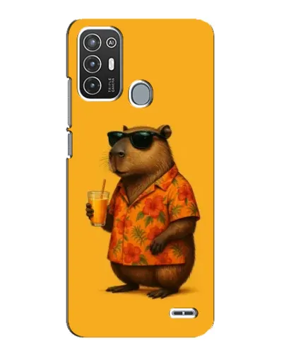 Чехол для ZTE Blade A72 с картинкой «Капибара на отдыхе»
