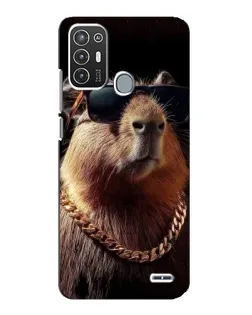 Чехол для ZTE Blade A72 с картинкой «Капибара золотая цепь» Чехол для ZTE Blade A72 с картинкой «Капибара золотая цепь»