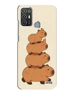 Чехол для ZTE Blade A72 с картинкой «Башня из капибар» Чехол для ZTE Blade A72 с картинкой «Башня из капибар»