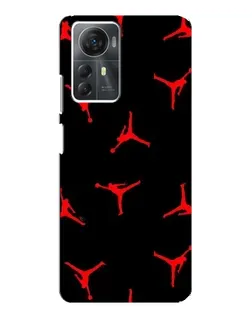 Чехол для ZTE Blade A72s с картинкой «Jordan Red Pattern»